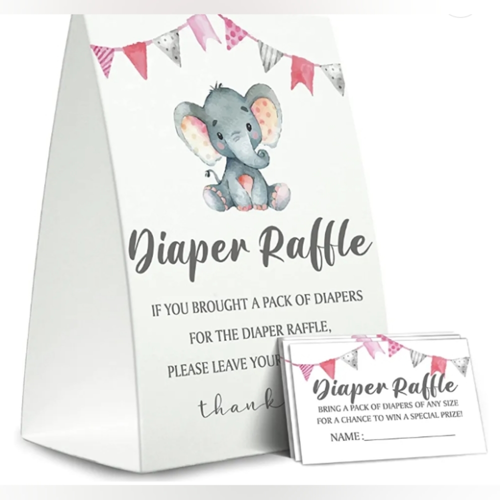 LOT of Lil' Peanut and Baby Girl Shower Games and Decorations - Picture 5 of 13